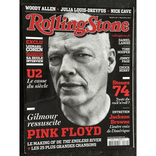 Rolling Stone 2014 11 Cover Pink Floyd - U2 - Stones 74 Léonard Cohen Woody Allen Nick Cave Julia Louis-Dreyfus