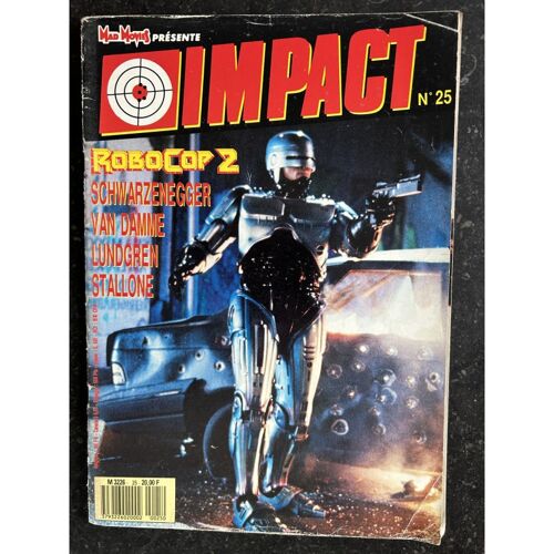 Mad Movies Impact 25 1989 Robocop 2 Sylvester Stallone Jean Claude Van Damme Arnold Schwarzenegger Dolph Lundgren