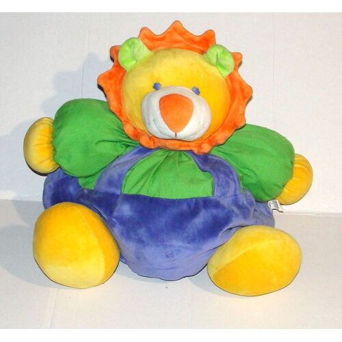 doudou lion boule gros patapouf auchan peluche vintage 40 cm