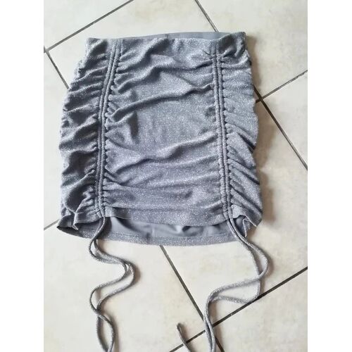 Haut Bustier Argenté Divided ( H&M) Taille S Comme Neuf!.