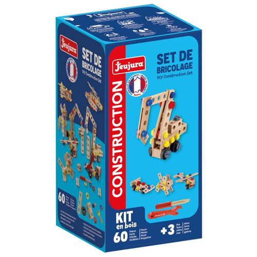 JEUJURA SET DE BRICOLAGE - 60 PIECES BOIS