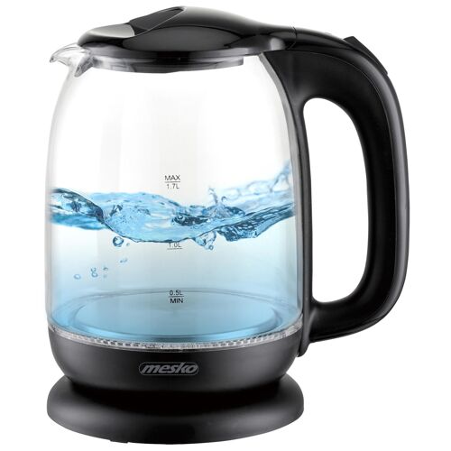 Mesko Home MS_1302B bouilloire 1,7 L 2200 W Transparent et Noir