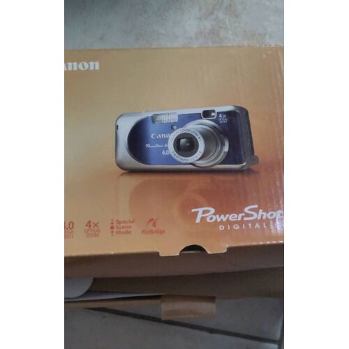 Boîte et mode d'emploi et d'entretien de l'appareil Canon PowerShot A430 et A420 ou PC1186 digital camera avec disques d'installation et d'exploitation des photographies seuls
