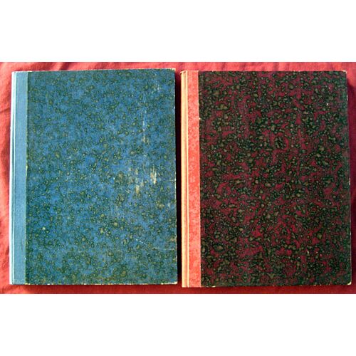 Collectors. 2 Cahiers Reliés Ordinaires Vierges. 17,5 X 22,5 Cm. Années 50.