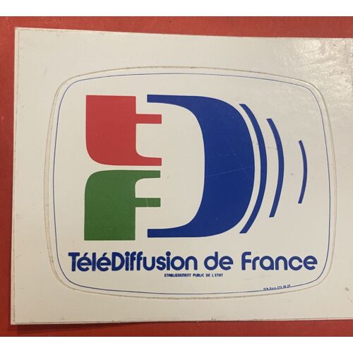 Autocollant Télédiffusion De France - Tdf - Télévision 
