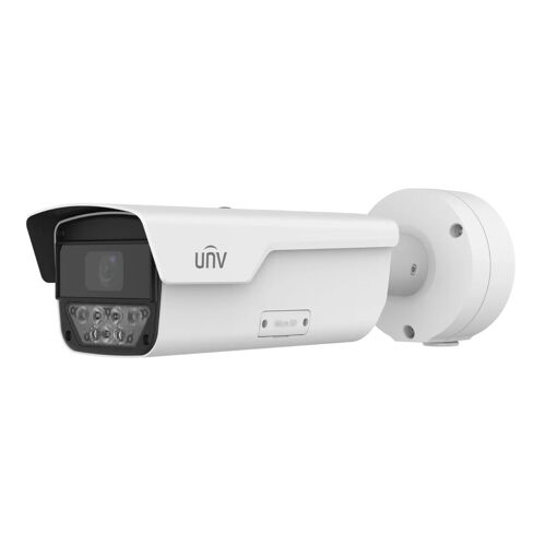 Caméra de Sécurité IP Uniview Pro LPR Bullet 4MP 8 32mm PoE+ IP67 Blanche - PKC2640@Z80-IR-P