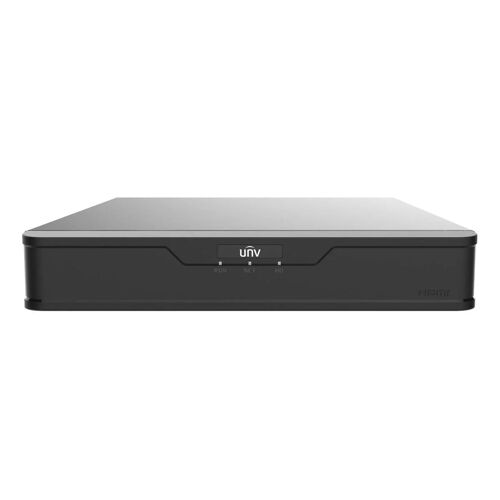 Enregistreur DVR Uniview Gamme Easy 5 en 1 4 Canaux BNC + 4 Canaux IP 4K Noir - XVR301-04U3