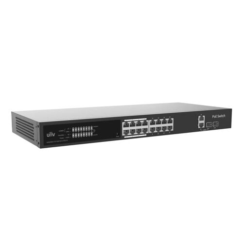 Switch Uniview Cloud Managed L2 16 Ports PoE 2 Uplink 2 SFP - NSW3000-17GT1GP1GC-LPOE-IN