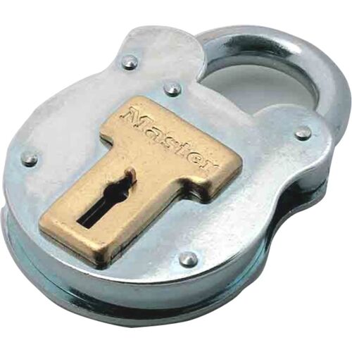 Master Lock 2750EURD Cadenas au Design Vintage, Gris, 8,7 x 5 x 1,3 cm