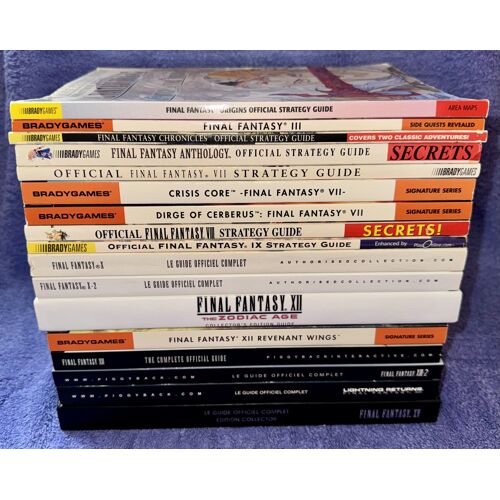 Lot 17 Livres : Guides Officiels Final Fantasy