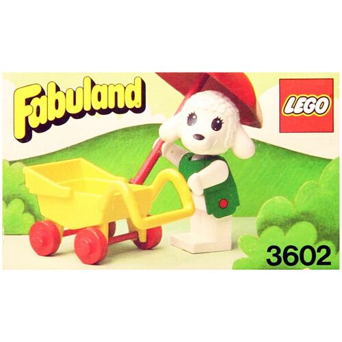 Lego Fabuland Vintage 3602 Bianca Lamb and Stroller