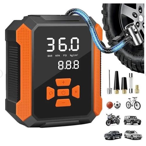 Compresseur À Air Portatif Gonfleur Pneus Voiture Avec Lumière Led Mini Compresseur Avec Arrêt Automatique 12v Compresseur À Air Pneus De Voiture De Vélos D'autres Pneus Gonflables