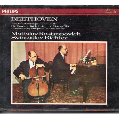 Mstislav Rostropovich, Sviatoslav Richter : Beethoven: Sonates Pour Piano Et Violoncelle.