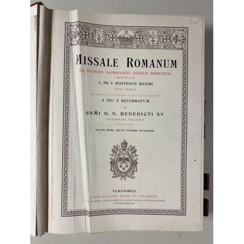 Missale Romanum - Éditions Mame (Tours, 1925) - Grand Missel D'Autel Latin