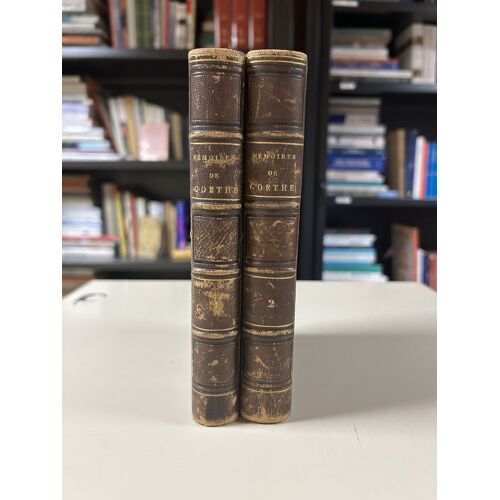Mémoires De Goethe (2 Vol. Complets, 1855) - Trad. Carlowitz - Ex-Libris Henry Fouquier