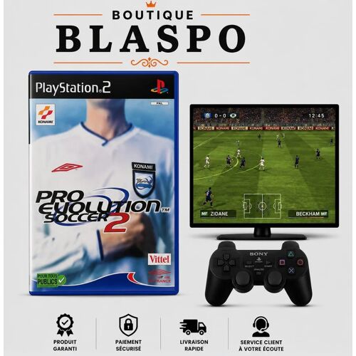 Pro Evolution Soccer 2 - Jeu PS2 - Konami - PAL