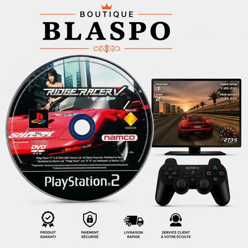 PS2 ¿ Ridge Racer V ¿ CD Seul ¿ Jeu de Course ¿ Namco ¿ Version PAL