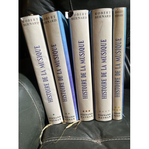 Robert Bernard Histoire De La Musique Éditions Fernand Nathan 5 Volumes 1970-71