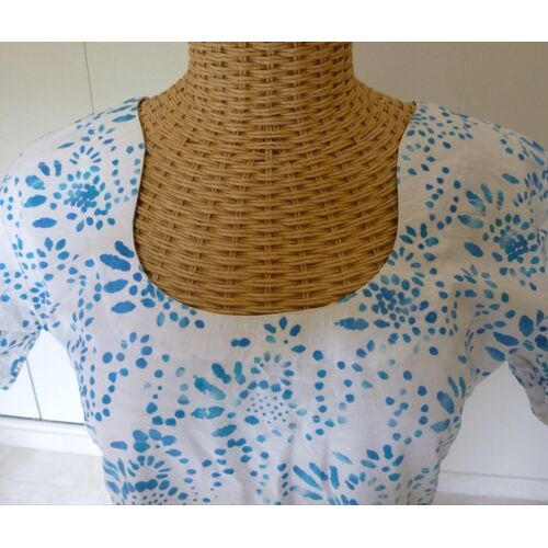 Robe Tunique Bleu/Blanc T38