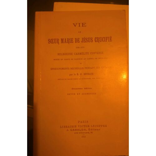 Vie De S?ur Marie De Jésus Crucifié
