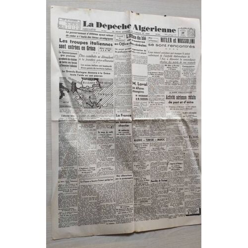 Journal La Dépêche Algérienne 2e Guerre Mondiale