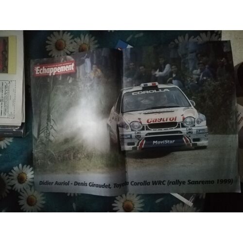 Poster Auriol Toyota Corolla Wrc San Remo 1999