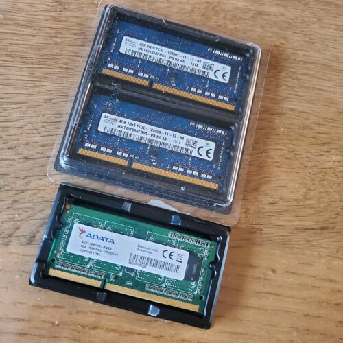 Lot de 3 barrettes mémoire RAM DDR3L SO-DIMM 4 Go pour PC portable (12 Go au total)