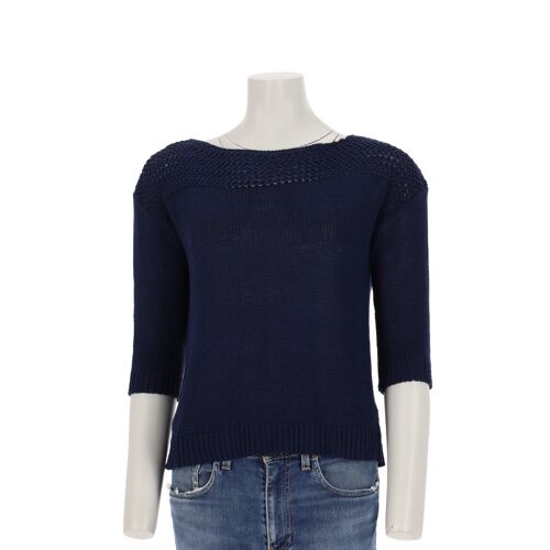 Reconditionné - Pull Femme Marine - Taille M - Femme - Marine