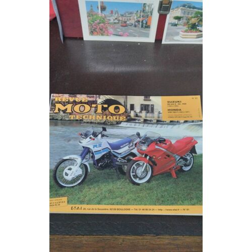 Revue Moto Technique Nº 81 Suzuki Dr 650 R - Rs - Rse Honda Vfr 750 F (1990 À 1997)
