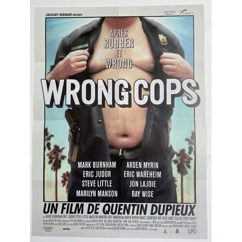 Wrong Cops - Affiche De Cinéma Pliée - Format 40x54 Cm - De Quentin Dupieux Avec Mark Burnham, Eric Judor, Marilyn Manson, Steve Little, Eric Wareheim, Arden Myrin, Daniel Quinn - 2014