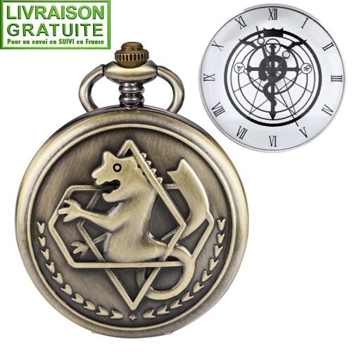Montre Gousset Manga Fullmetal Alchemist Edward Elric Anime (Réf 1)