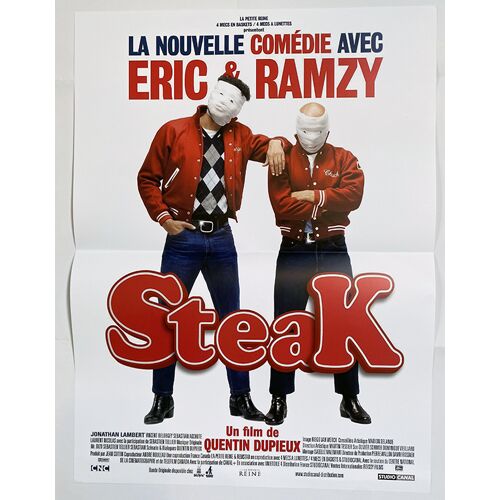Steak - Affiche De Cinéma Pliée - Format 40x53 Cm - De Quentin Dupieux Avec Éric Judor, Ramzy Bedia, Jonathan Lambert - 2007