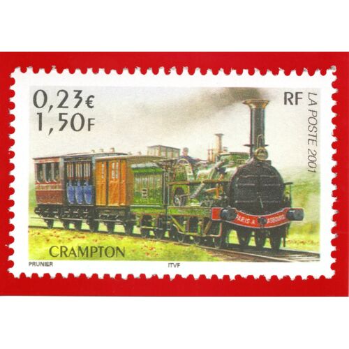 Carte Prêt À Poster Locomotive Crampton