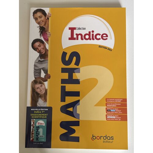 Bordas Collection Indice Maths 2nde