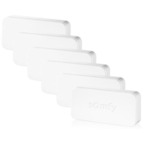 Pack de 6 IntelliTAG - Détecteurs auto-protégés de vibration pour intérieur ou extérieur - Détection avant l'ouverture - Compatibles Somfy One (+) & Somfy Home Alarm (Advanced)