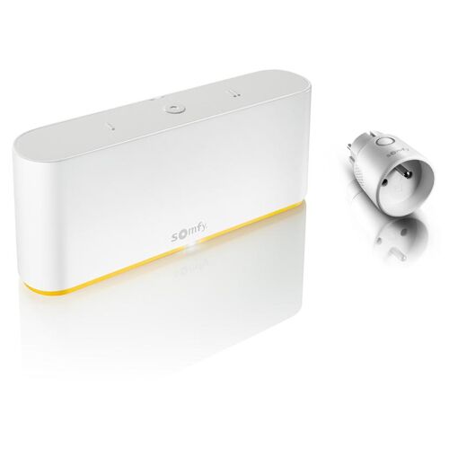 Pack TaHoma switch + 1 prise connectée io - Commande intelligente compatible io, RTS, Zigbee 3.0, Multiprotocole & Multimarque - Compatible avec l'Assistant Google, Alexa