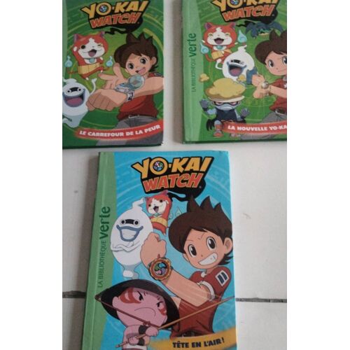Lot De 3 Yo-Kai Watch Bibliothèque Verte