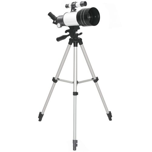 Télescope 70/300 pied de terrain réglable en hauteur 100X/50X/30X oculaires 6/12/20mm