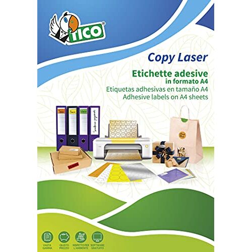 Tico Copy Laser Premium - Papier - auto-adhésif permanent - vert fluorescent - 99.1 x 67.7 mm 560 étiquette(s) (70 feuille(s) x 8 étiquettes