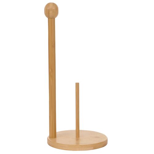 Porte-rouleau essuie-tout en bambou support papier cuisine 37 x 16 x 16 cm 04_0011116