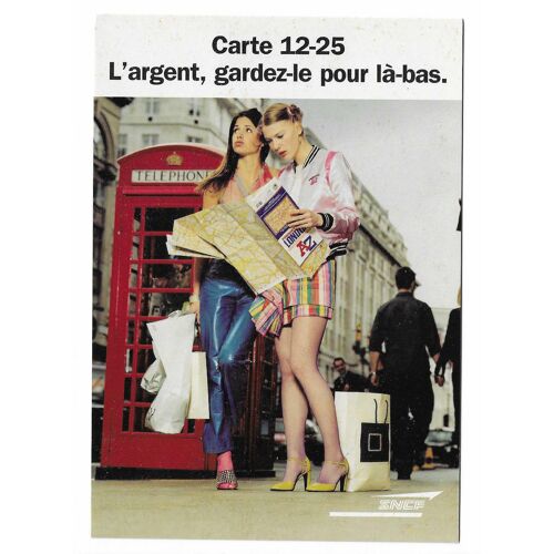 Carte De Collection Sncf , Carte 12-25 , L'Argent , Gardez-Le Pour Là-Bas