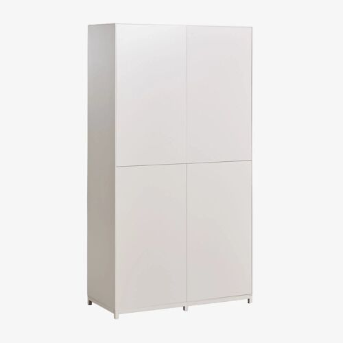 Armoire en MDF Kivora Blanc Gardenia