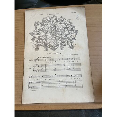 L'Illustration Supplément Musical N°2776 9 Mai 1896 Saint-Saëns Dallier Bernard