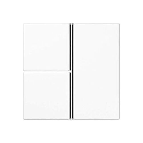 JUNG Jeu de touches, Bouton + interrupteur, Blanc