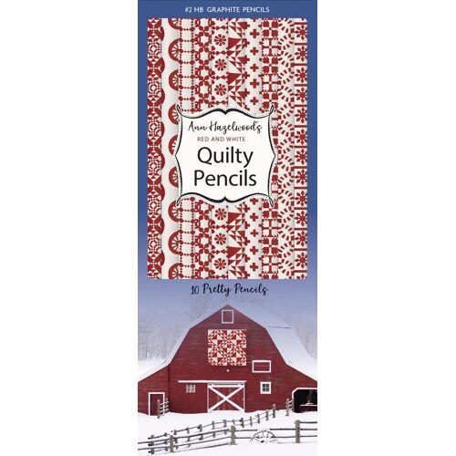 Ann Hazelwood's Red & White Quilty Pencils