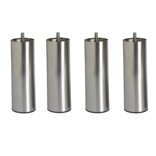 4 pieds métal brossé H 20 cm pour sommier tapissier - HS