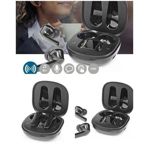 Ecouteurs Bluetooth sans fil Contrôle tactile - Boîtier de charge- Etui de charge - Témoin de charge