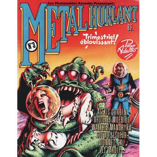 N°3 Metal Hurlant 3 3e?Metrimestre Juillet 1975 Bon E?Tat_3