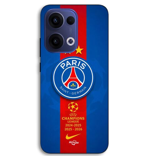 Coque Pour Oppo Reno 13 5G PSG Logo Champion double legend nike rouge et bleu Maniacase