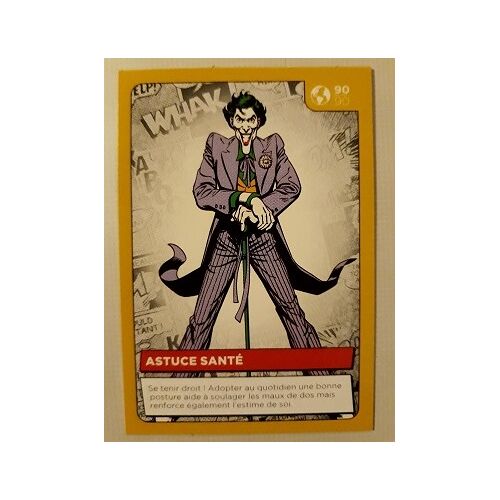 Carte Auchan Dc Comics Auchan 2022 N° 90 Le Joker